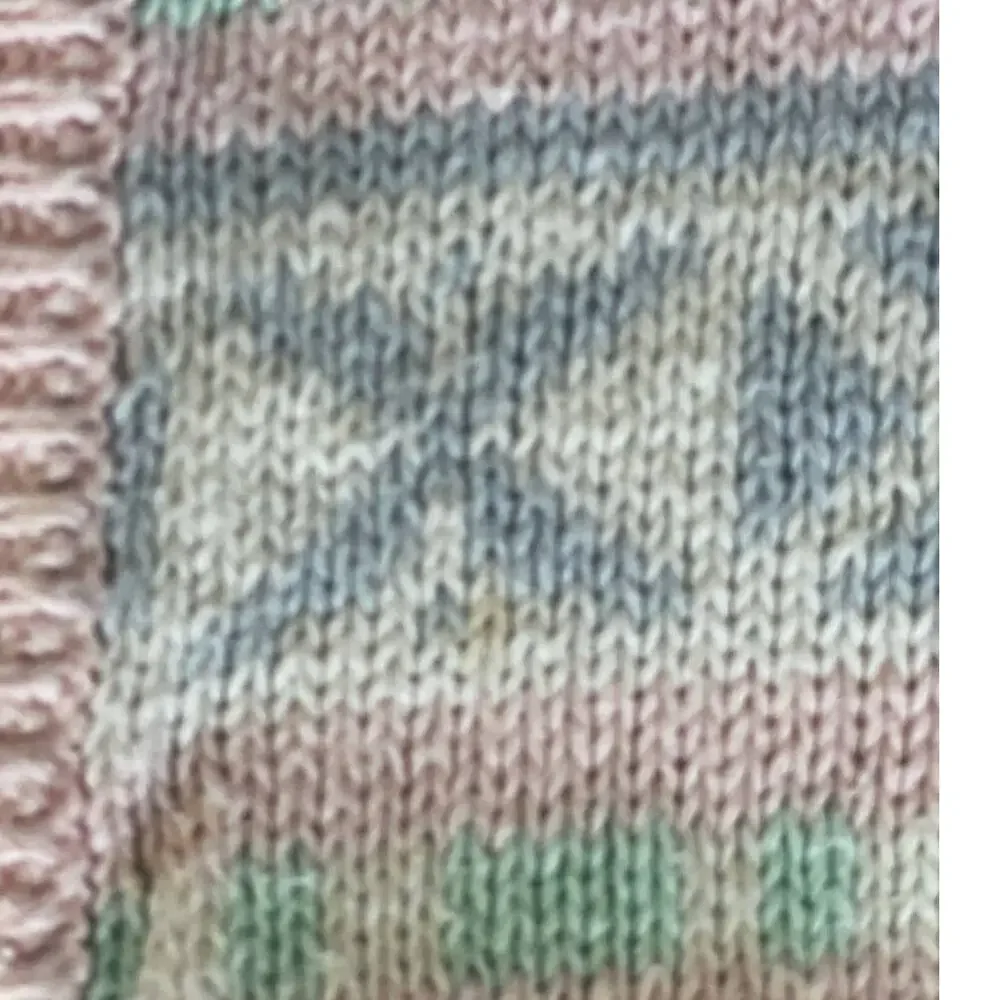 VTG Middlebrook Park V-Neck Button Up Knit Cardigan Sweater 90s Granny Pastel M‎